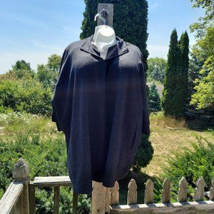 Eileen Fisher Comfortable 100% Wool Gray Pullover Coat - Womens Plus Size 3X